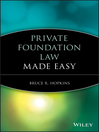 Private Foundation Law Made Easy (eBook)